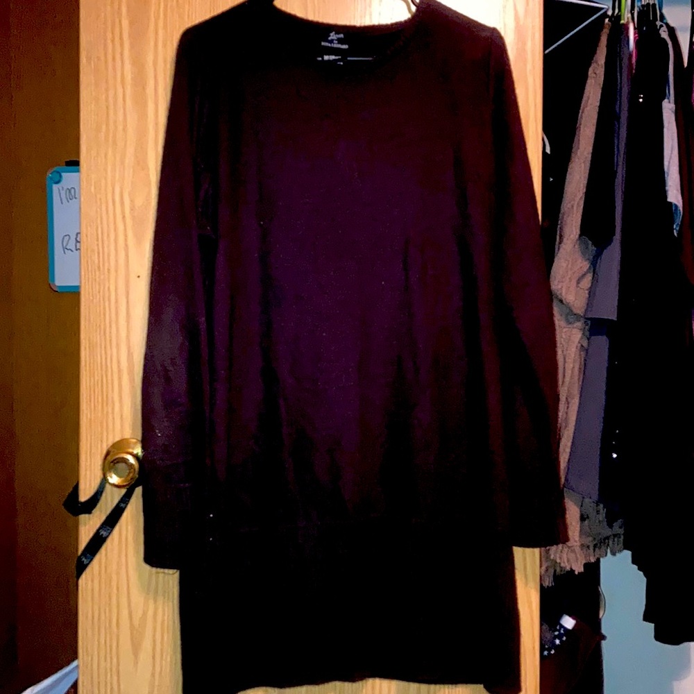 Women's long length sweater